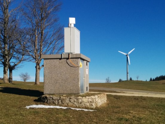 Radar zum Vogelschutz an Windanlage